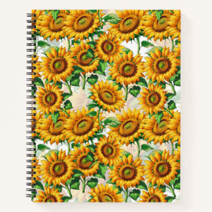 Blumenmuster Notizblock