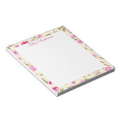 Blumenmuster  notizblock (angewinkelt)