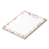 Blumenmuster  notizblock (Rotiert)