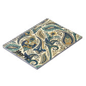 Blumenmuster Notizblock (Linke Seite)