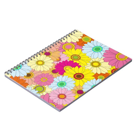 Blumenmuster Notizblock (Linke Seite)