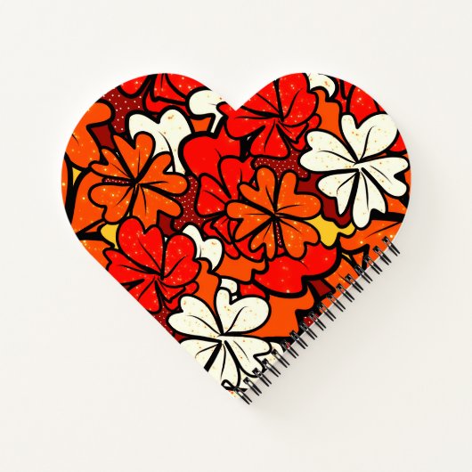 Blumenmuster Notizblock (Rückseite)