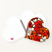 Blumenmuster Notizblock (Innenseite)