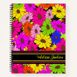 Blumenmuster Notizblock
