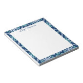 Blumenmuster notizblock (angewinkelt)