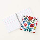 Blumenmuster Notizblock (Innenseite)