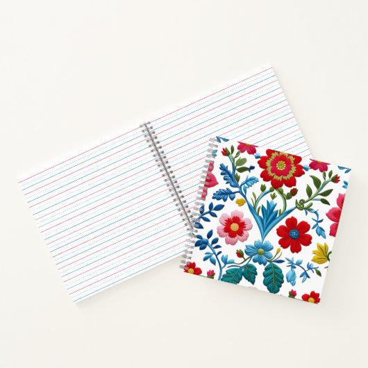 Blumenmuster Notizblock (Innenseite)