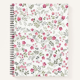Blumenmuster Notizblock