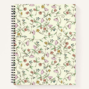 Blumenmuster Notizblock