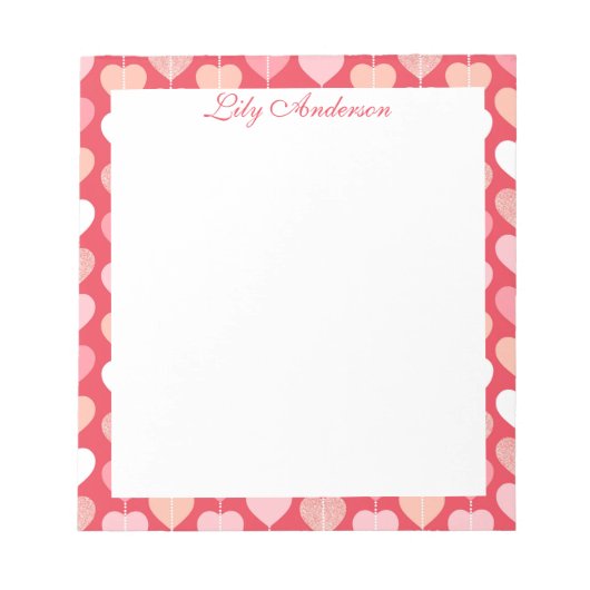 Blumenmuster  notizblock (Vorderseite)