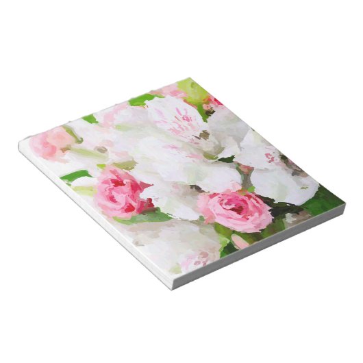 Blumenmuster Notizblock (angewinkelt)