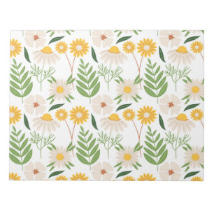 Blumenmuster Notizblock