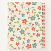 Blumenmuster Notizbuch (Rückseite)