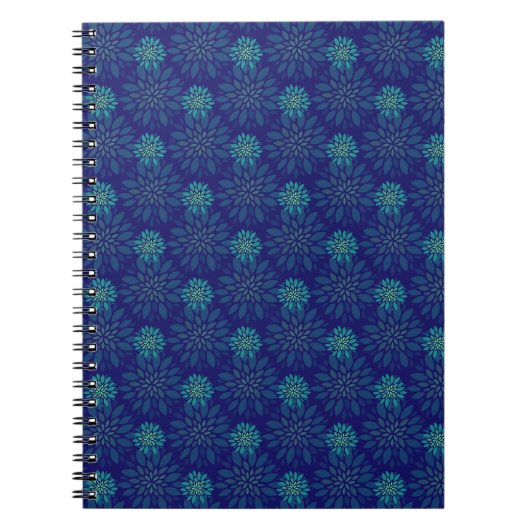 Blumenmuster Notizbuch Notizblock (Vorderseite)