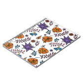 Blumenmuster Notizbuch Notizblock (Linke Seite)