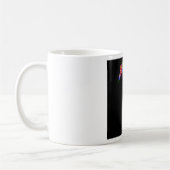 Blumenmuster Nummer Sieben Botanisches Blumendesig Kaffeetasse (Links)