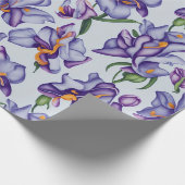 Blumenmuster Orchid-Blume Geschenkpapier (Ecke)