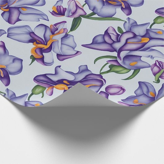 Blumenmuster Orchid-Blume Geschenkpapier (Ecke)