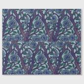 Blumenmuster orientalisches Samarkande Wrapping Pa Geschenkpapier (Flach)