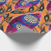 Blumenmuster orientalisches Samarkande Wrapping Pa Geschenkpapier (Ecke)