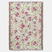 Blumenmuster Pansy Blume Decke (Vorderseite Vertikal)