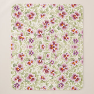 Blumenmuster Pansy Blume Sherpadecke