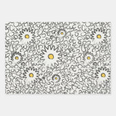 Blumenmuster-Papier Geschenkpapier Set (Vorderseite)