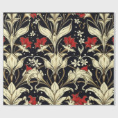 Blumenmuster-Papier im großen Maßstab Geschenkpapier (Flach)