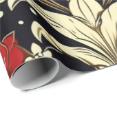 Blumenmuster-Papier im großen Maßstab Geschenkpapier (Rolleneckpunkt)