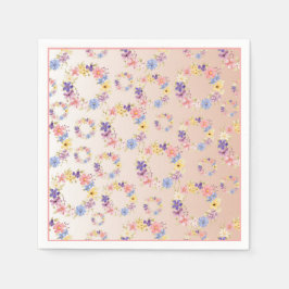 Blumenmuster Papier Napkin Serviette