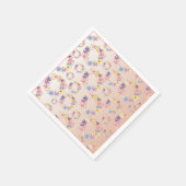 Blumenmuster Papier Napkin Serviette (Ecke)