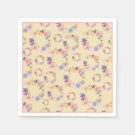 Blumenmuster Papier Napkin Serviette