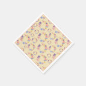 Blumenmuster Papier Napkin Serviette (Ecke)