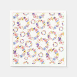 Blumenmuster Papier Napkin Serviette
