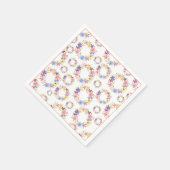 Blumenmuster Papier Napkin Serviette (Ecke)