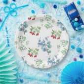 Blumenmuster-Papierteller Pappteller (Party)