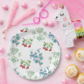 Blumenmuster-Papierteller Pappteller (Party)