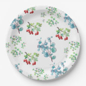 Blumenmuster-Papierteller Pappteller (Vorderseite)