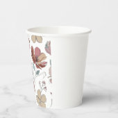 Blumenmuster Pappbecher (Links)