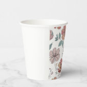 Blumenmuster Pappbecher (Rechts)