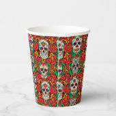 Blumenmuster Pappbecher (Rechts)