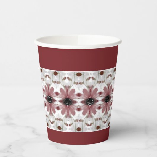 Blumenmuster Pappbecher (Links)