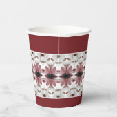 Blumenmuster Pappbecher (Rechts)