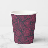 Blumenmuster Pappbecher (Vorderseite)