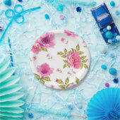 Blumenmuster Pappteller (Party)