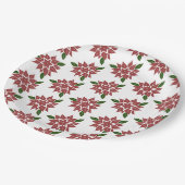 Blumenmuster pappteller (Schrägansicht)