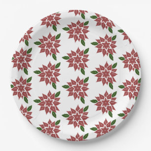 Blumenmuster  pappteller