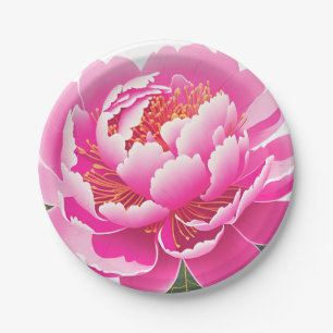 Blumenmuster Pappteller