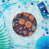 Blumenmuster Pappteller (Party)