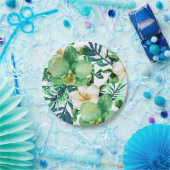 Blumenmuster Pappteller (Party)
